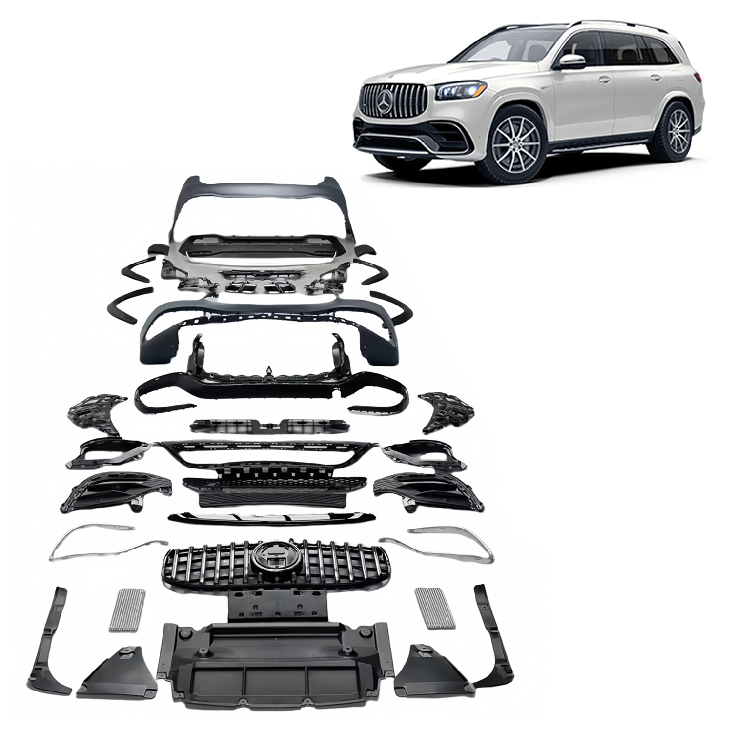 Bodykit AMG 63 design pro Mercedes Benz GLS X167 2022-2024